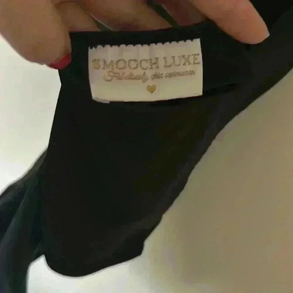 Smooch Luxe “Champagne  Campaign” Black One Piece Swimsuit Size Small - Picture 4 of 4